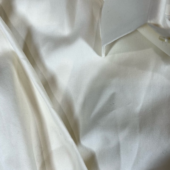 Jos. A. Bank Lot of 2 16.5-35 Tailored Fit No Wrinkle Dress Shirts Navy Yellow - Picture 5 of 8